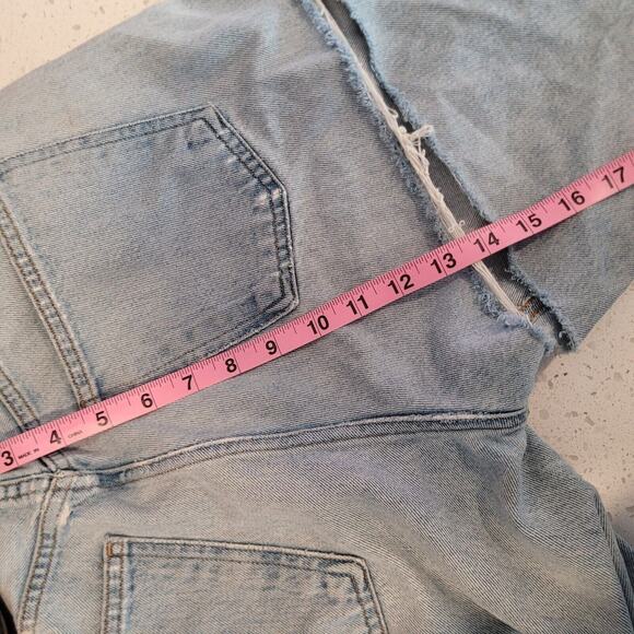 Agolde 90s Jeans Womens 28 Distressed Raw Hem Denim Stretch Pockets Pants READ - Picture 11 of 14